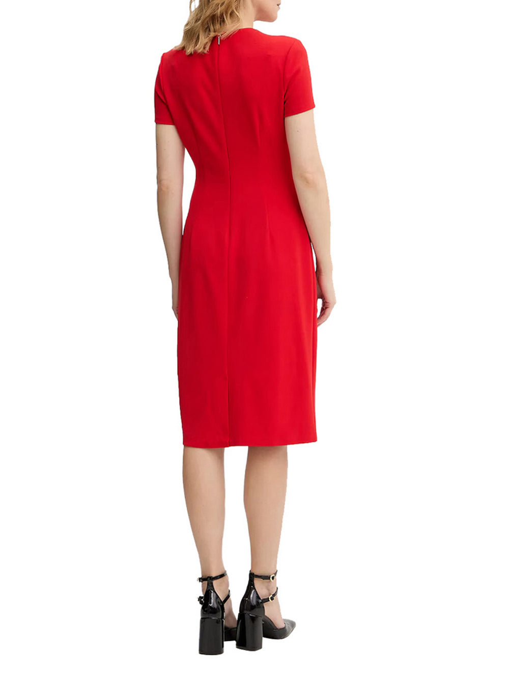 Calvin Klein Abito Calvin Klein Stretch Crepe Ss - Rosso