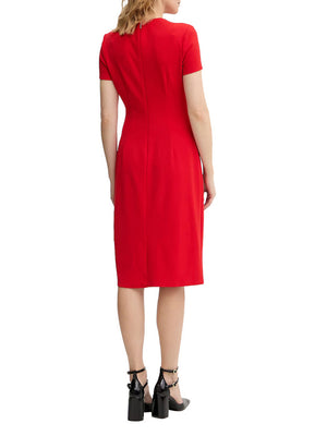 Calvin Klein Abito Calvin Klein Stretch Crepe Ss - Rosso