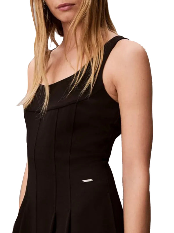 CALVIN 1LINEA 2USCITA Jumpsuit Calvin Klein Scuba Crepe - Nero