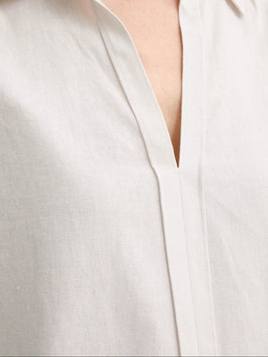 CALVIN 1LINEA 2USCITA Camicia Calvin Klein Linen Classic - Sabbia
