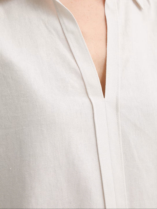 CALVIN 1LINEA 2USCITA Camicia Calvin Klein Linen Classic - Sabbia