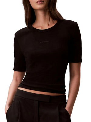 Calvin Klein T-Shirt Calvin Klein A Coste - Nero