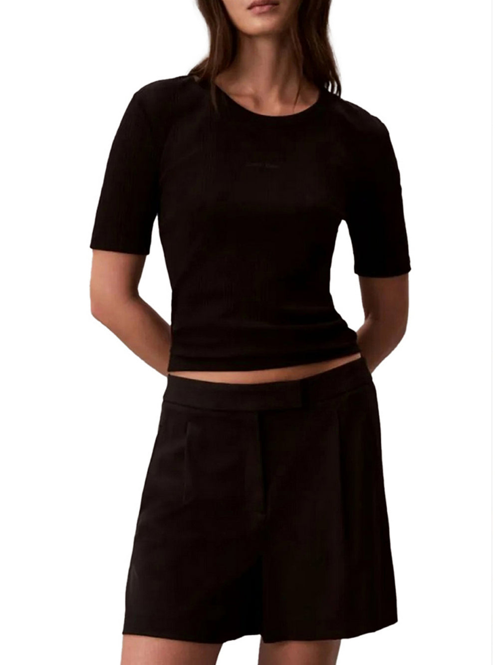 Calvin Klein T-Shirt Calvin Klein A Coste - Nero