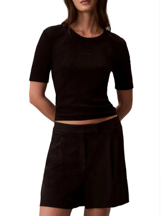 Calvin Klein T-Shirt Calvin Klein A Coste - Nero
