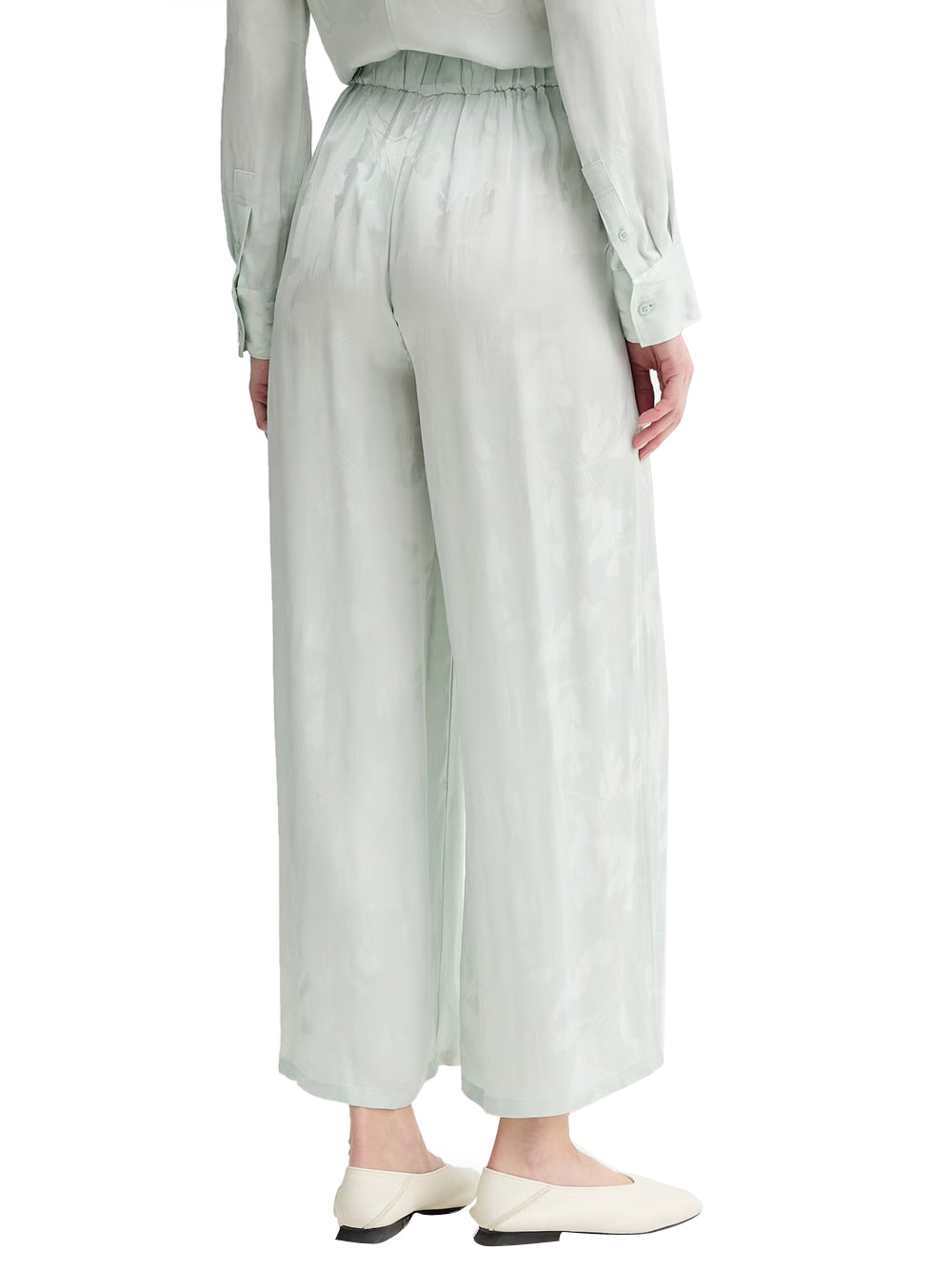 CALVIN 1LINEA 2USCITA Pantalone Calvin Klein Viscose Jacquard Ela - Verde