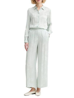 CALVIN 1LINEA 2USCITA Pantalone Calvin Klein Viscose Jacquard Ela - Verde