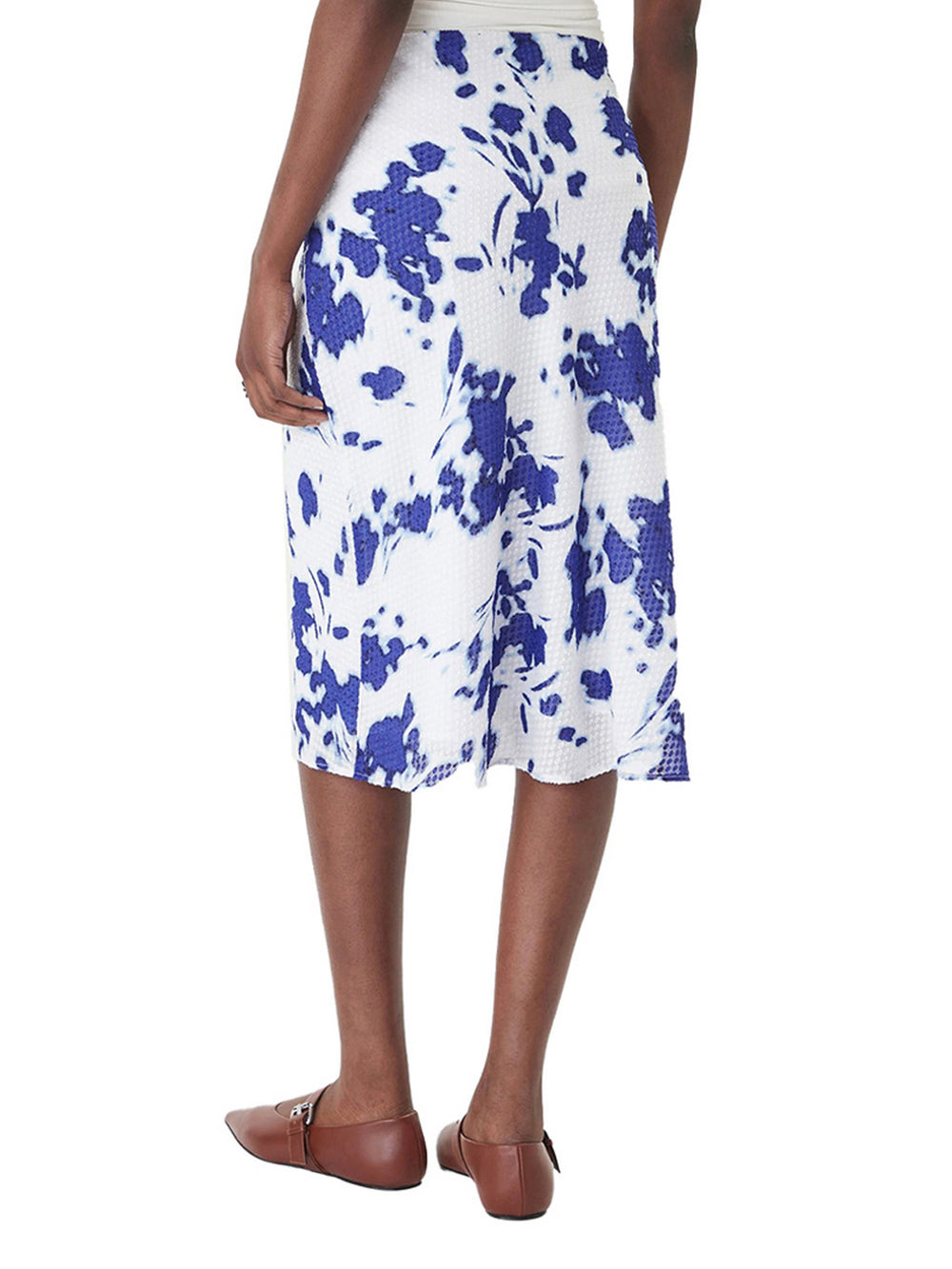 Calvin Klein Gonna Midi Calvin Klein - Bianco/Blu