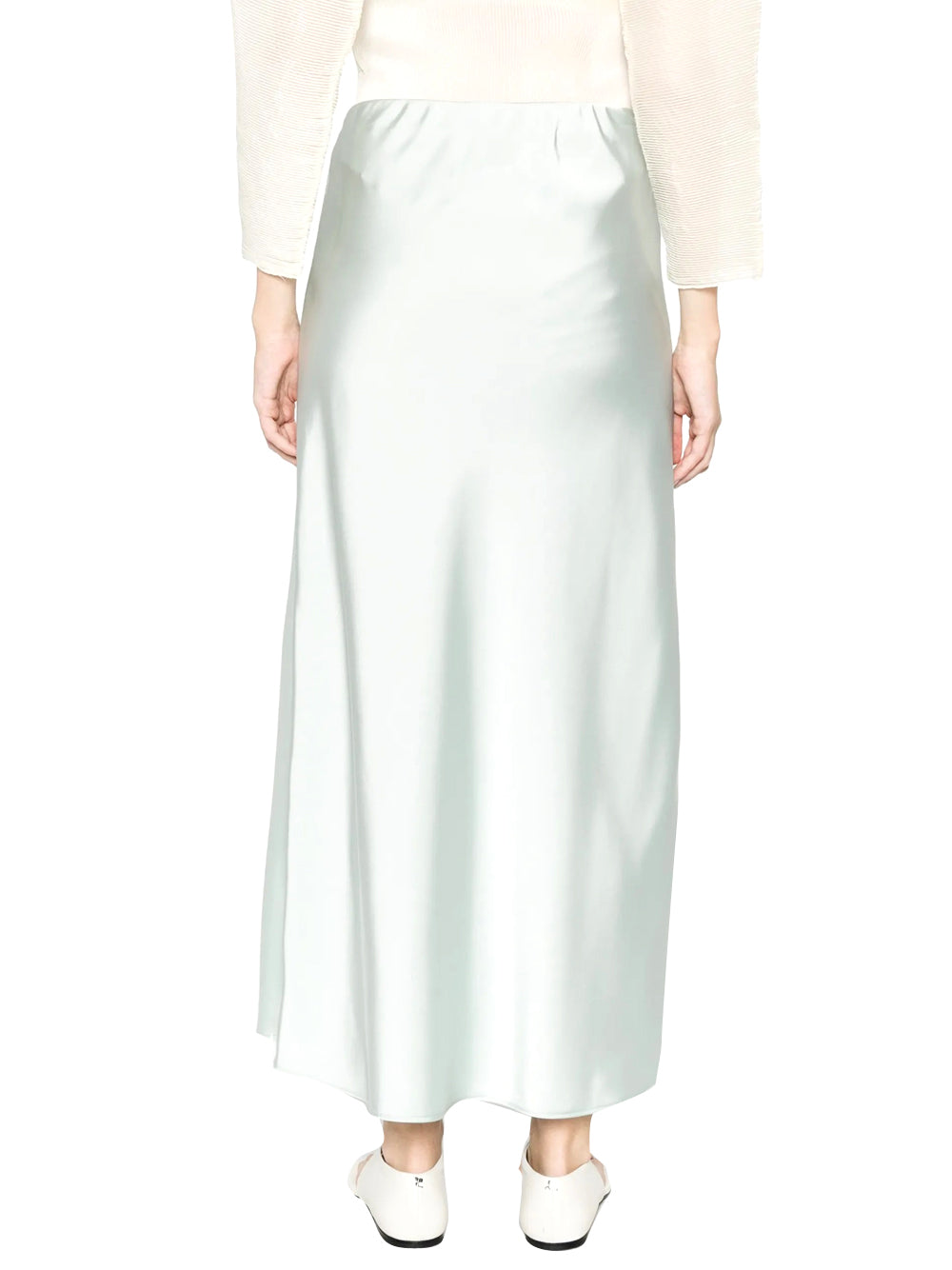 CALVIN 1LINEA 2USCITA Gonna Calvin Klein Shine Satin Maxi - Verde Acqua