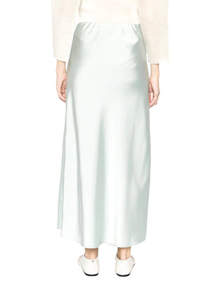 CALVIN 1LINEA 2USCITA Gonna Calvin Klein Shine Satin Maxi - Verde Acqua