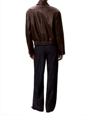 Calvin Klein Pantaloni Calvin Klein In Denim Ultra Alti - Dark Denim