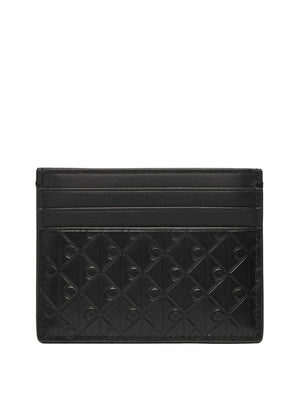 CALVIN ACC.1USCITA Portafoglio Calvin Klein Embossed Emblem Card Case LV04D1128G Nero