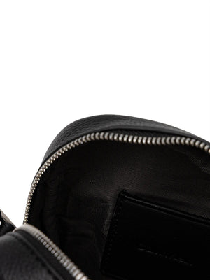 CALVIN ACC.1USCITA Borsa A Tracolla Calvin Klein Emblem Aop Emboss Slim Reporter - Nero