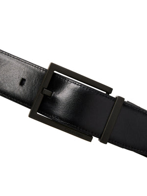 CALVIN ACC.1USCITA Cintura Calvin Klein Square Buckle Smooth - Nero