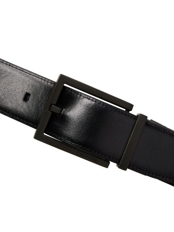 CALVIN ACC.1USCITA Cintura Calvin Klein Square Buckle Smooth - Nero