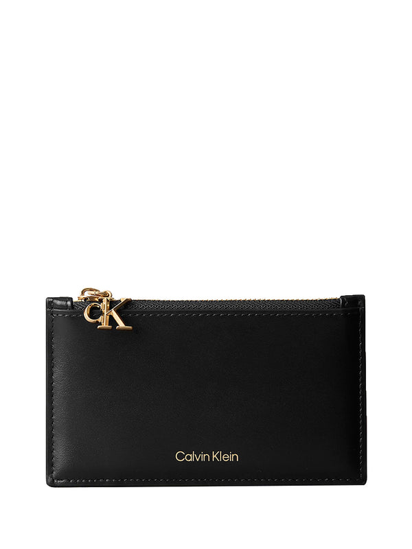 CALVIN ACC.1USCITA Portacarte Calvin Klein In Pelle - Nero