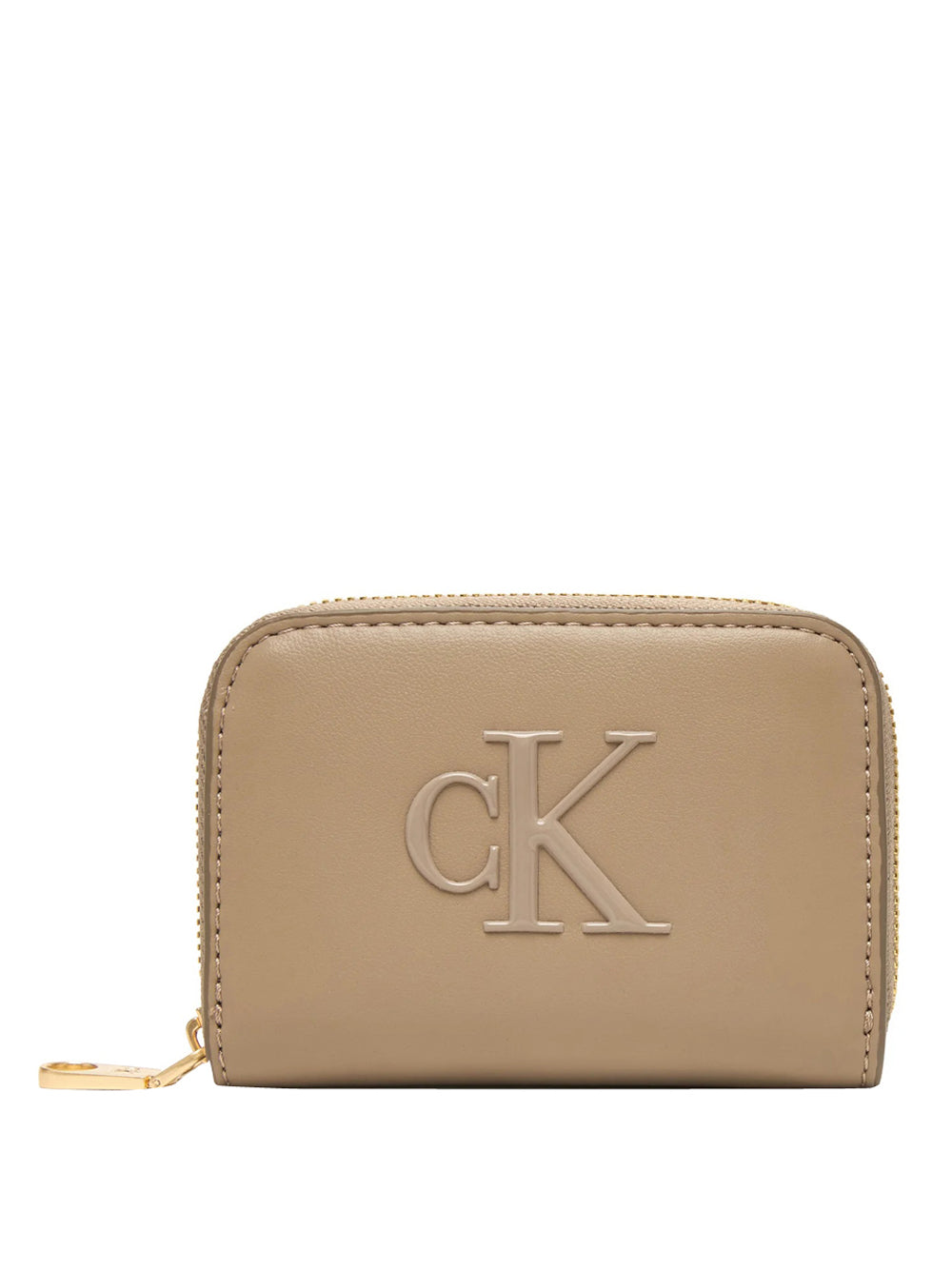 CALVIN ACC.1USCITA Portafogli Calvin Klein Bold Medium Zip Around Beige