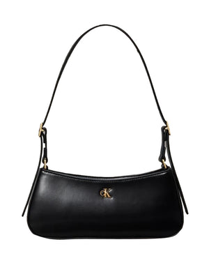 CALVIN ACC.1USCITA Borsa A Spalla Calvin Klein Logo Frontale - Nero