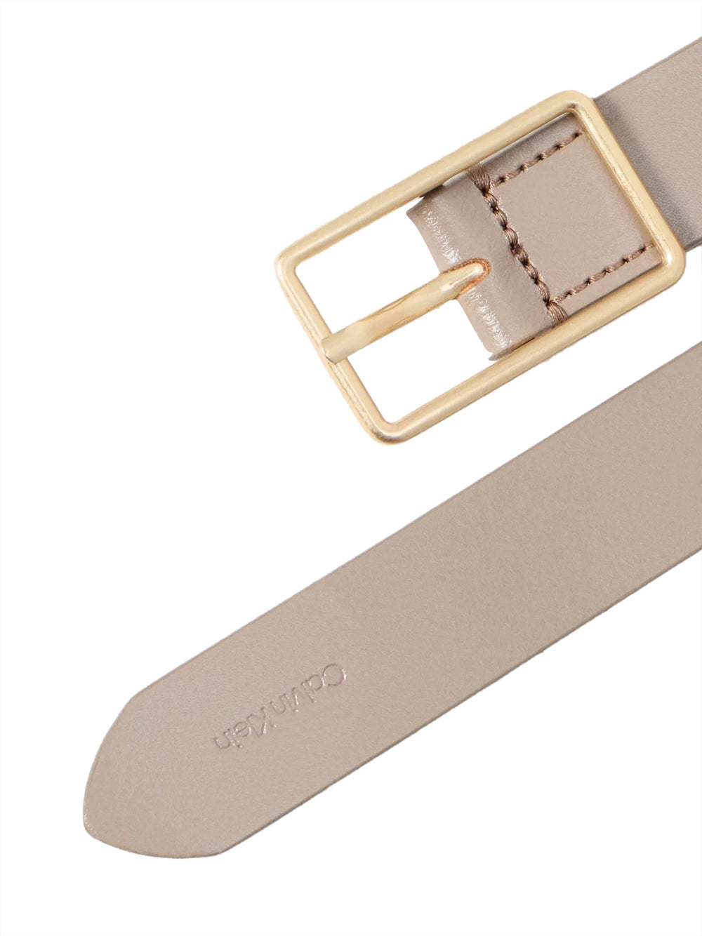 CALVIN ACC.1USCITA Cintura Calvin Klein Square Buckle 25mm Taupe