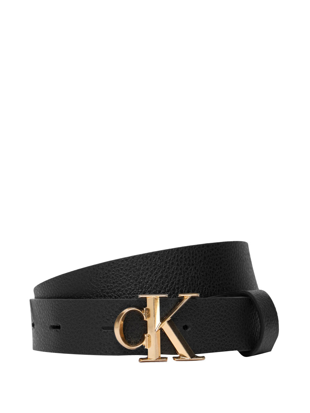 CALVIN ACC.1USCITA Cintura Calvin Klein Facet Bucket Pebble - Nero/Oro