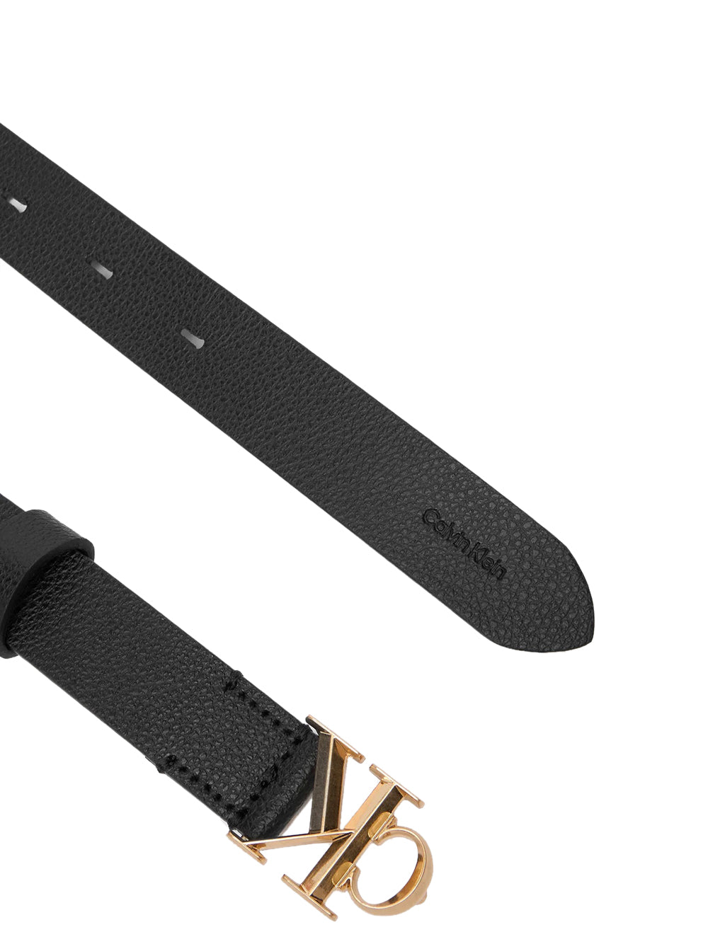 CALVIN ACC.1USCITA Cintura Calvin Klein Facet Bucket Pebble - Nero/Oro
