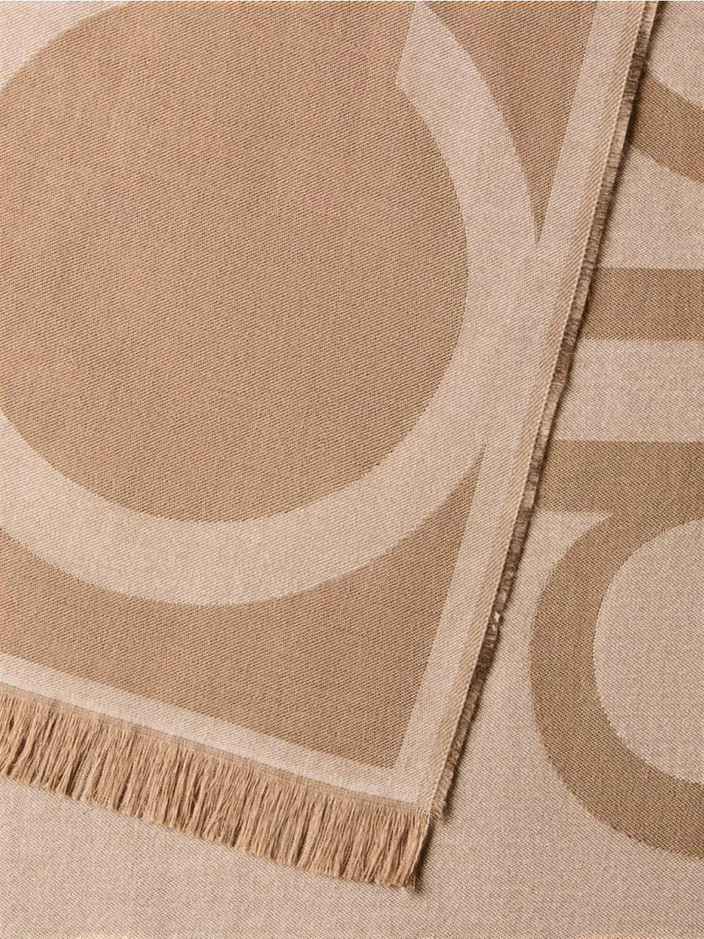 CALVIN ACC.1USCITA Stola Calvin Klein Oversize Logo Jacquard - Beige