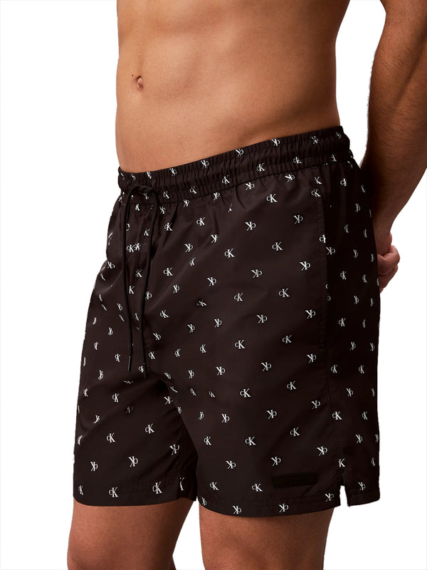 CALVIN BEACH Shorts Mare Calvin Beach All Over - Nero