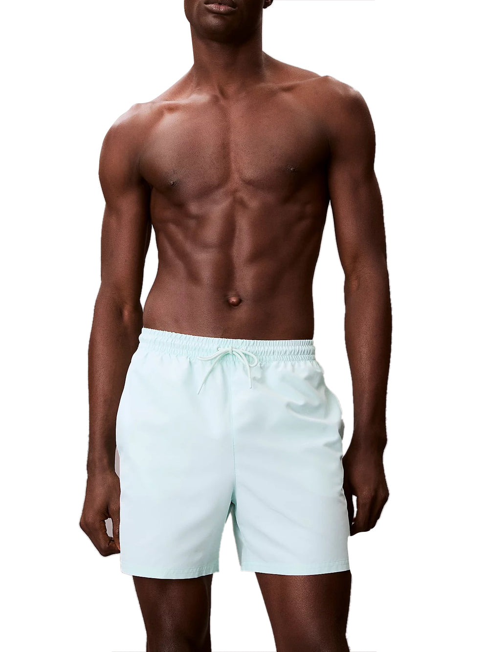 CALVIN BEACH Shorts Mare Calvin Beach Ck Monogram - Verde Acqua