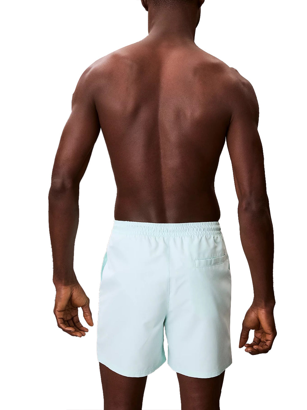 CALVIN BEACH Shorts Mare Calvin Beach Ck Monogram - Verde Acqua