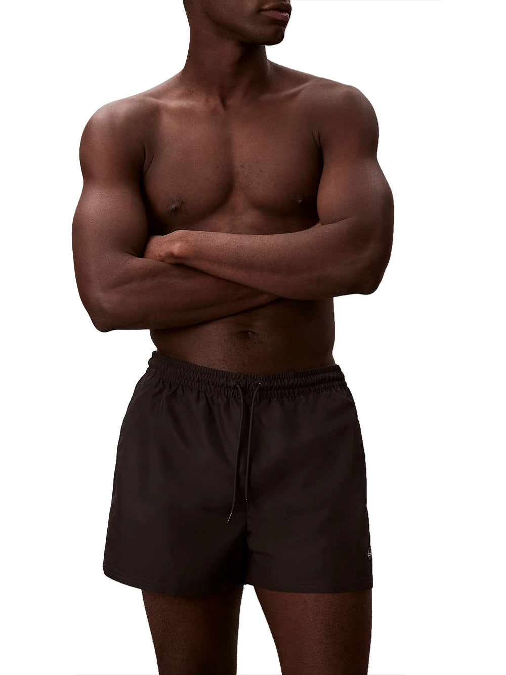 CALVIN BEACH Shorts Mare Calvin Beach Ck Monogram - Nero