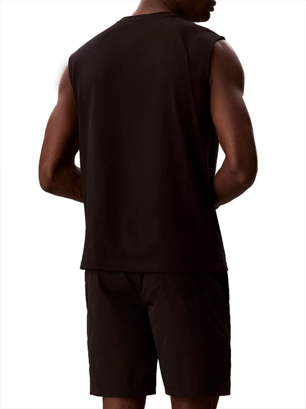 CALVIN BEACH Canotta Calvin Beach Coverups Icon Essentials - Nero