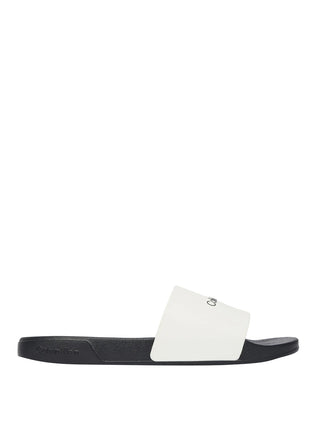 CALVIN CALZATURE 2USCITA Infradito Calvin Klein Chanclas Ess Slide Monobrand - Nero Bianco