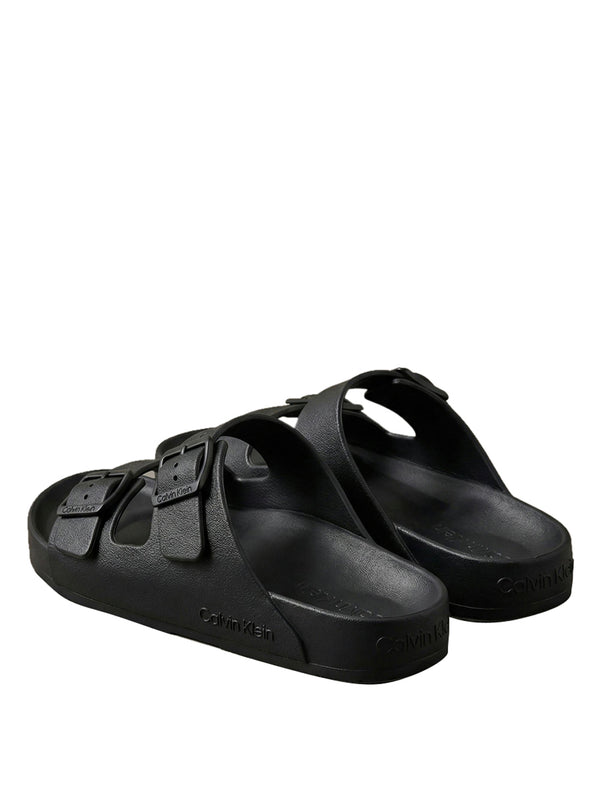 CALVIN CALZATURE 2USCITA Sandalo Calvin Klein Ergon Eva Double Bar - Nero