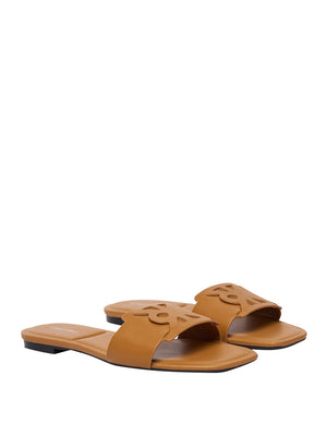 CALVIN CALZATURE 2USCITA Sandali Piatti Calvin Klein Emblem - Marrone