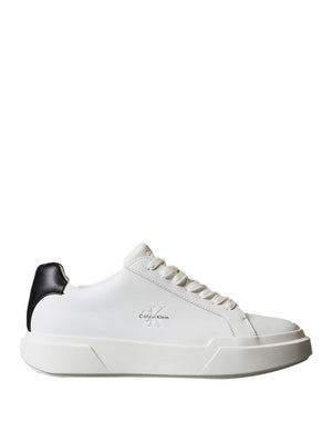 Calvin Klein Sneakers Calvin Klein In Pelle Liscia Con Logo - Bianco
