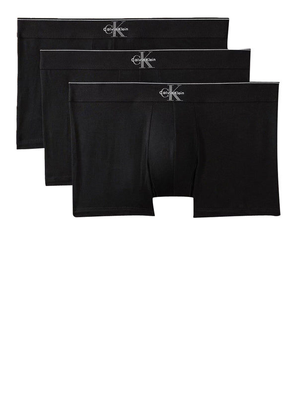 CALVIN UNDERWEAR Boxer Corti Calvin Klein Graphic Monogram Cotton Stretch - Nero
