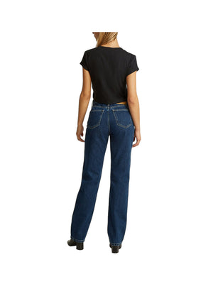 CALVIN2 1USCITA T-Shirt Monogram Baby Tee Donna - Nero
