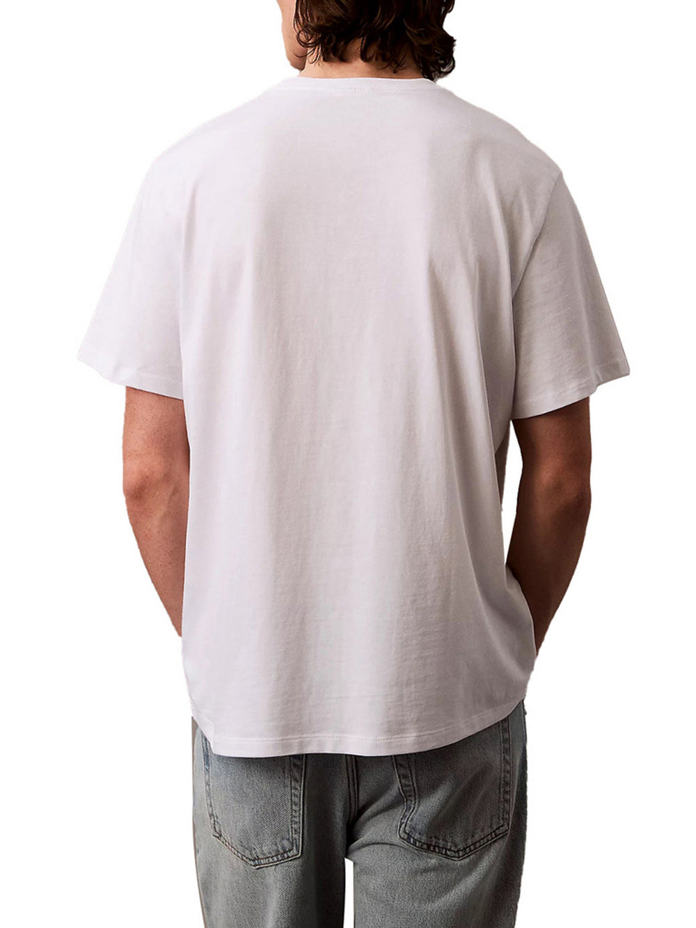 Calvin Klein T-Shirt Ss Hero Monologo Tee - Bianco