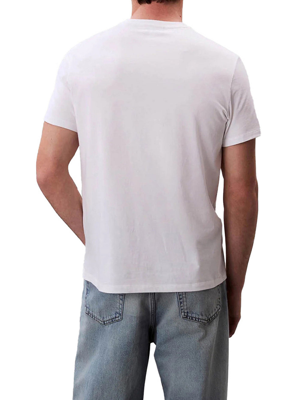 Calvin Klein T-Shirt Calvin Klein Ss Badge 30s Jersey Classic Tee - Bianco