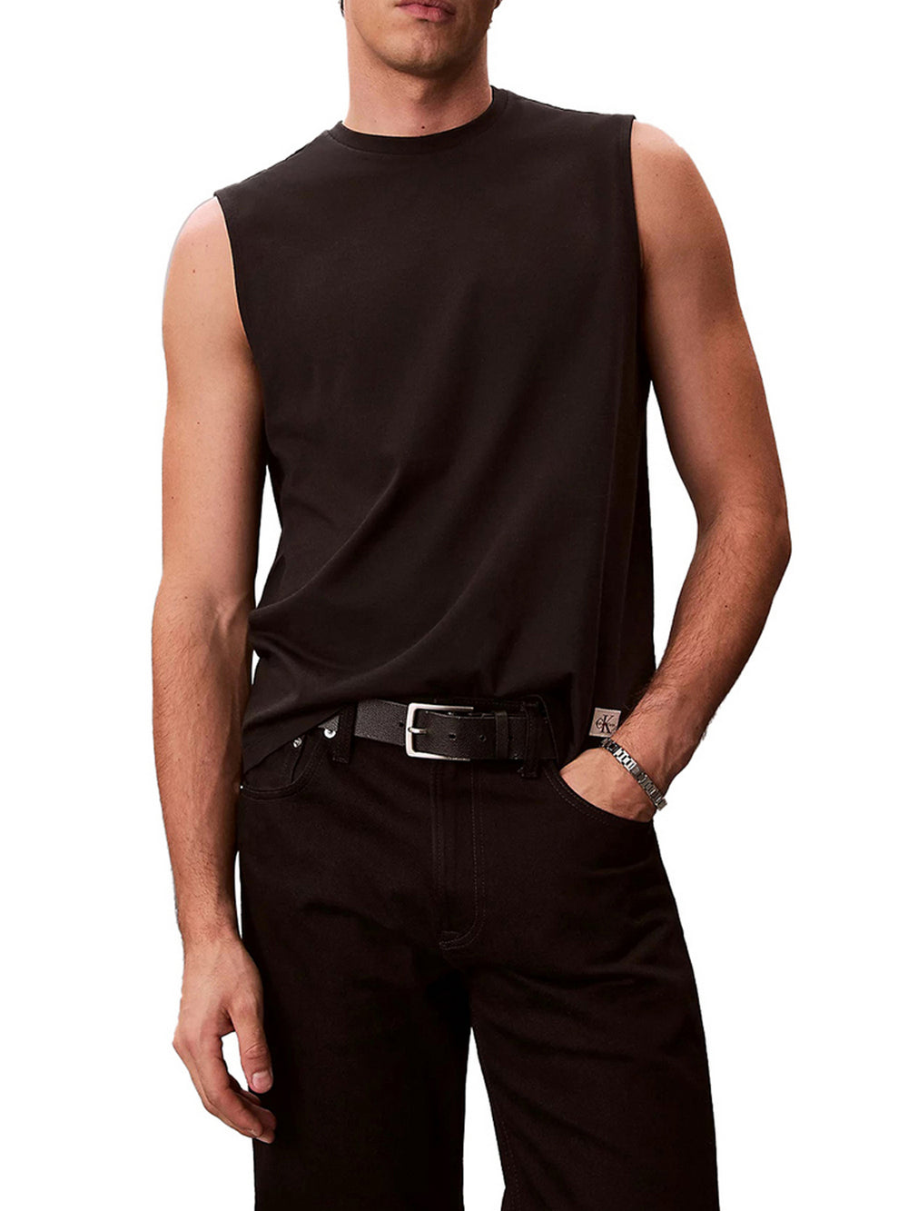 Calvin Klein Canotta Calvin Klein In Cotone Muscle - Nero
