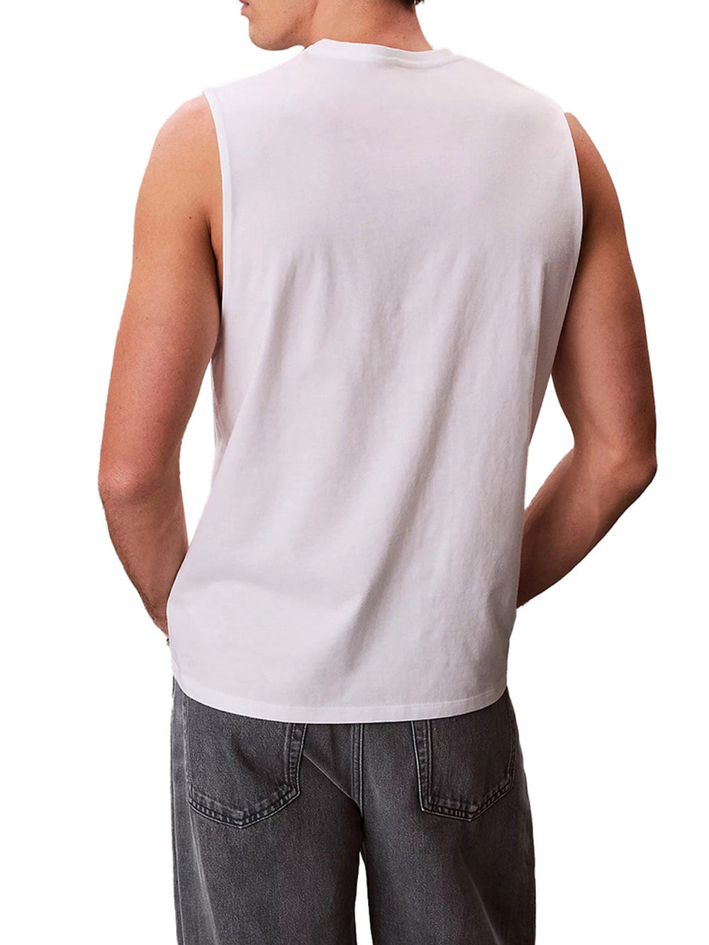 Calvin Klein Canotta Calvin Klein In Cotone Muscle - Bianco
