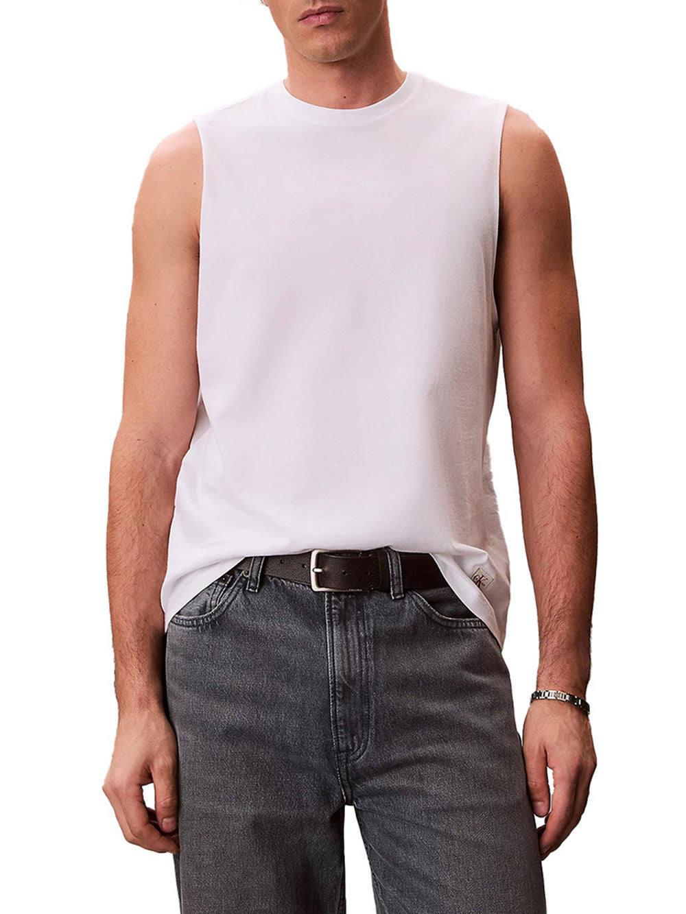 Calvin Klein Canotta Calvin Klein In Cotone Muscle - Bianco