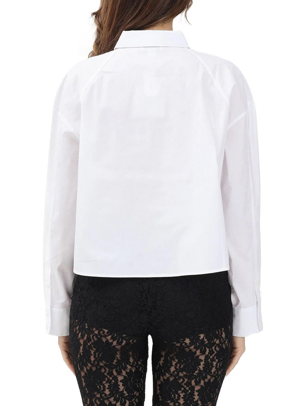 Calvin Klein Camicia Solid Boxy Cropped Calvin Klein - Bianco