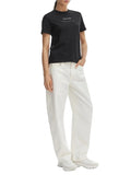 CALVIN2 2USCITA T-Shirt Calvin Klein Logo Frontale Nero