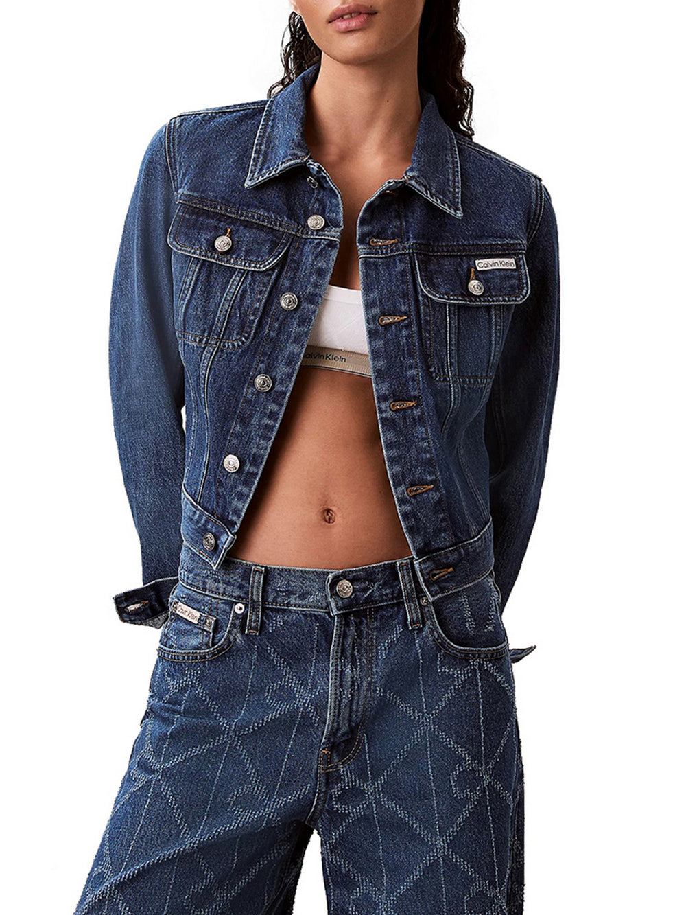 Calvin Klein Giacca In Denim Calvin Klein - Dark Denim