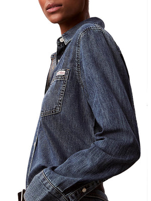 Calvin Klein Camicia In Denim Calvin Klein - Dark Denim