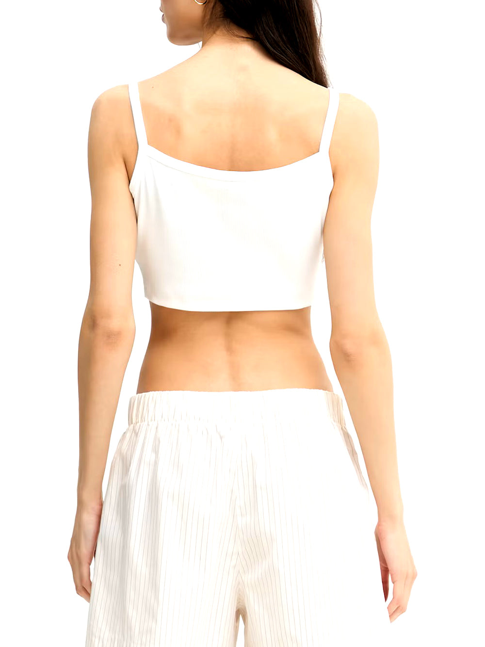 CALVIN2 2USCITA Top Calvin Klein Woven Label 2x2 Baby - Bianco