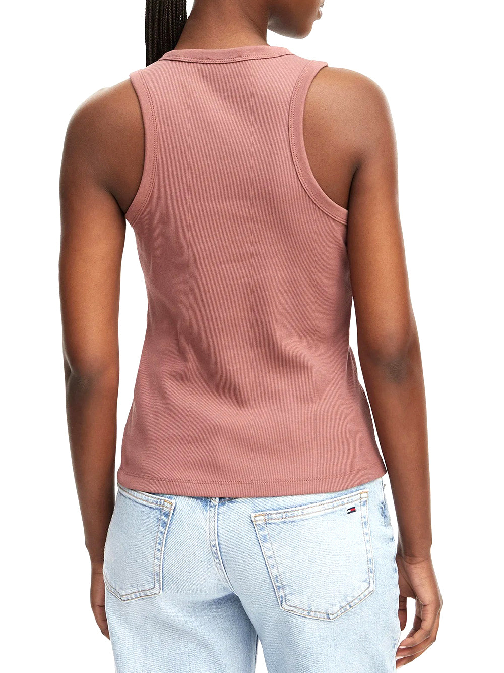 CALVIN2 2USCITA Canotta Calvin Klein In Cotone A Costine Sllim - Marrone