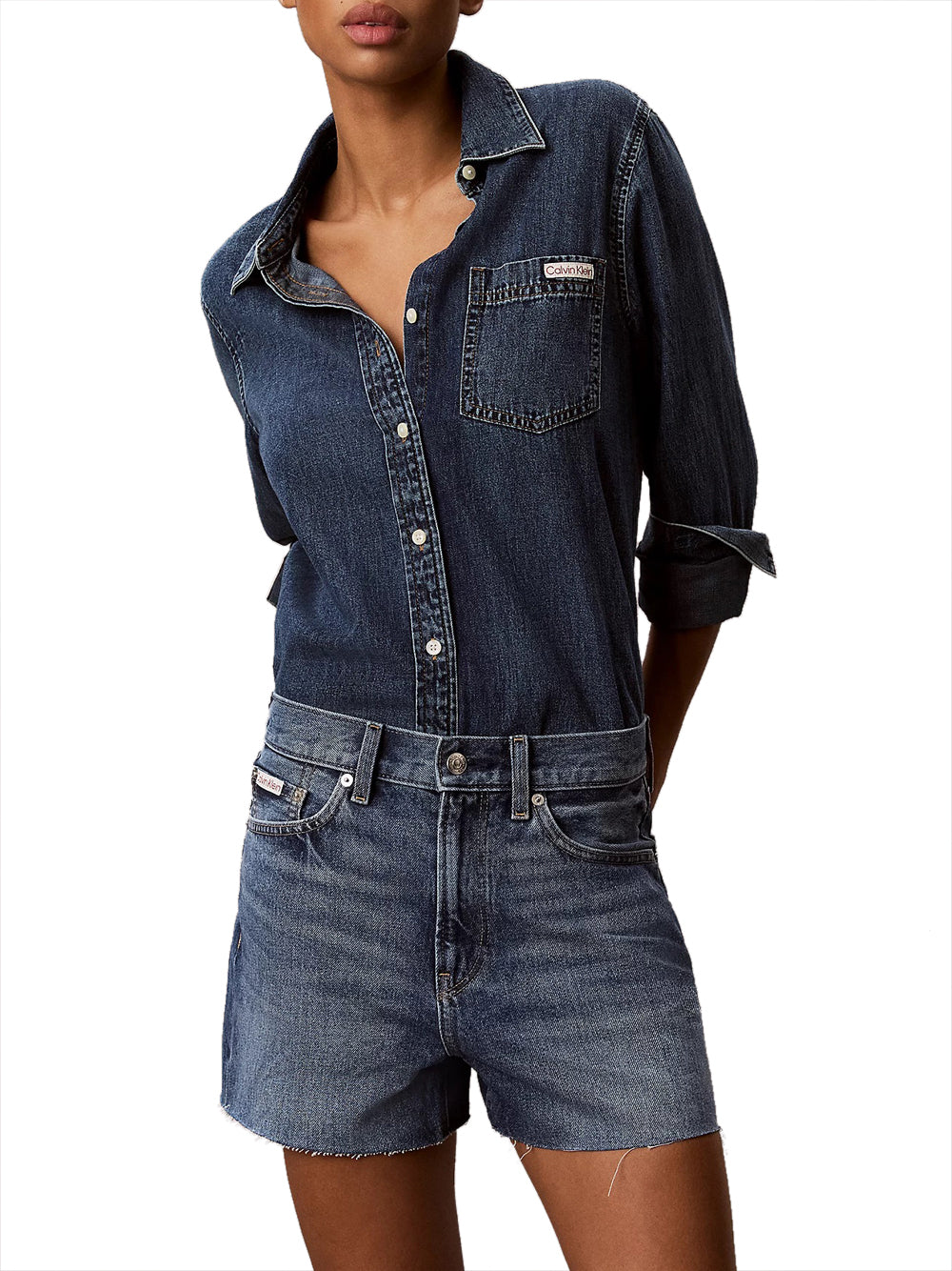 CALVIN2 2USCITA Short Jeans Calvin Klein Taglio Relaxed In Stile Anni 90 Denim