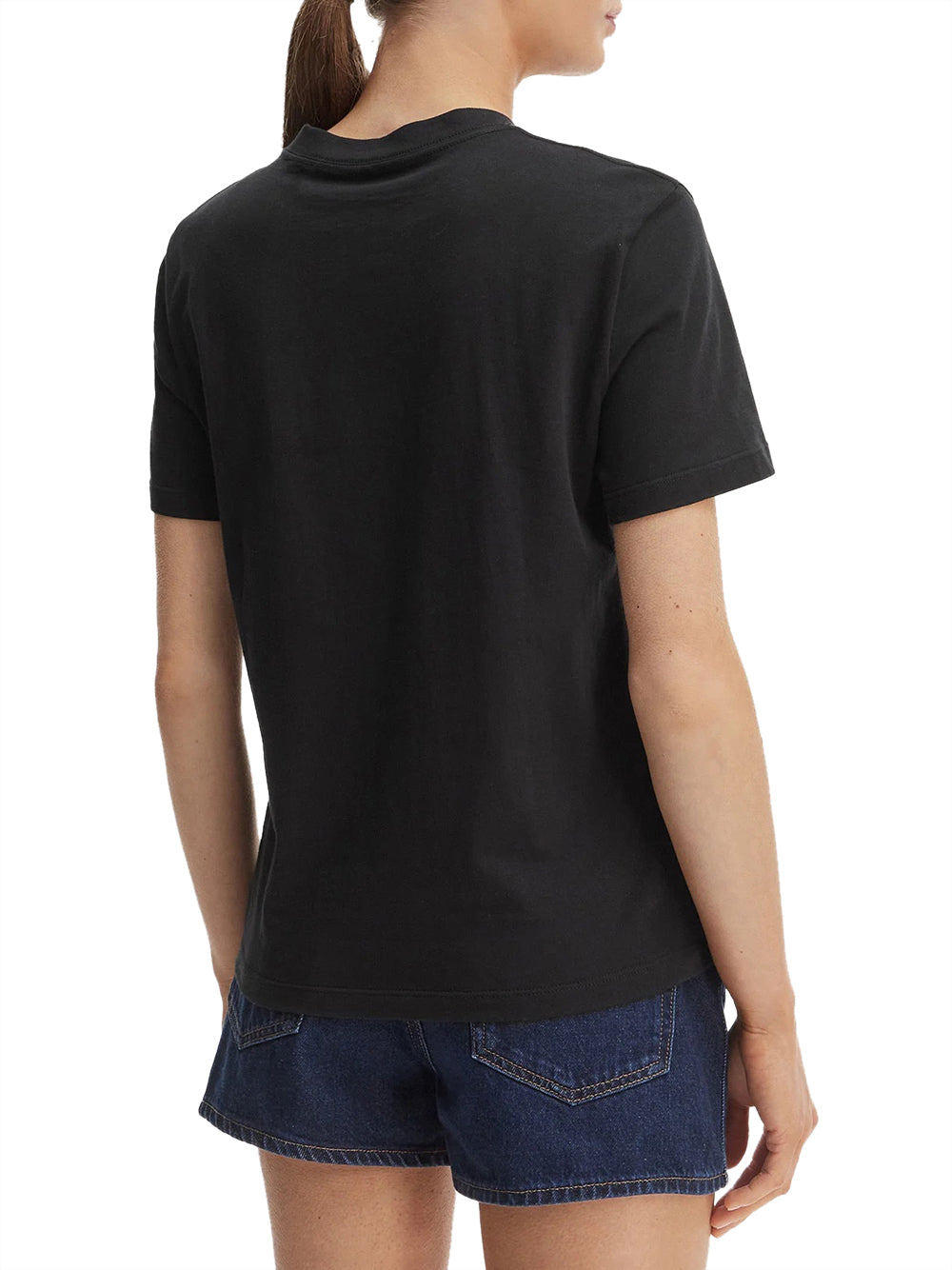 CALVIN2 2USCITA T-Shirt Calvin Klein Logo Frontale - Bianco
