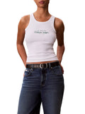 CALVIN2 2USCITA Canotta Calvin Klein Contour 2X2 Rib Grap White